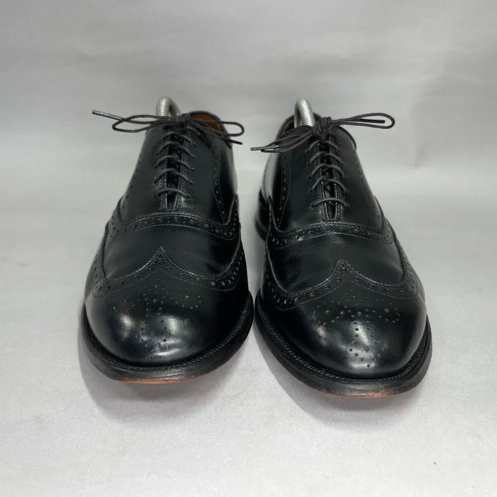 Allen Edmonds Chester Oxfords Men's Size 10 Black Leather Wingtip Dress‎ Shoes